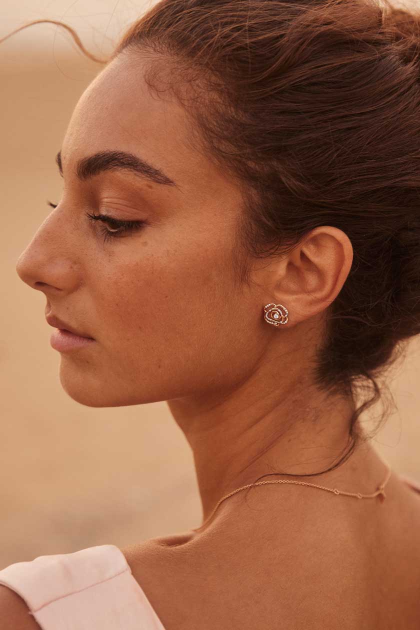 Boucles d'oreilles PrimaRosa Pavées 3