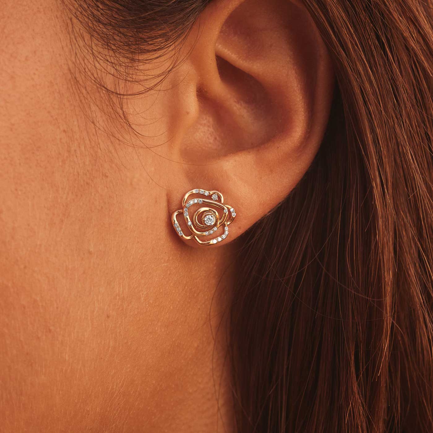 Boucles d'oreilles PrimaRosa Pavées zoom