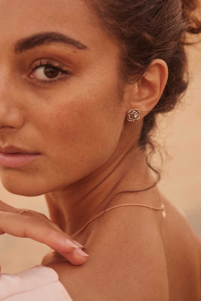 Boucles d'oreilles PrimaRosa Pavées