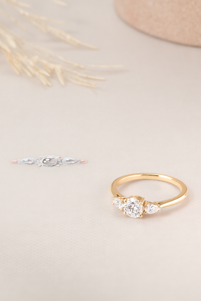 Bague Little Lady Duo de Poires 3