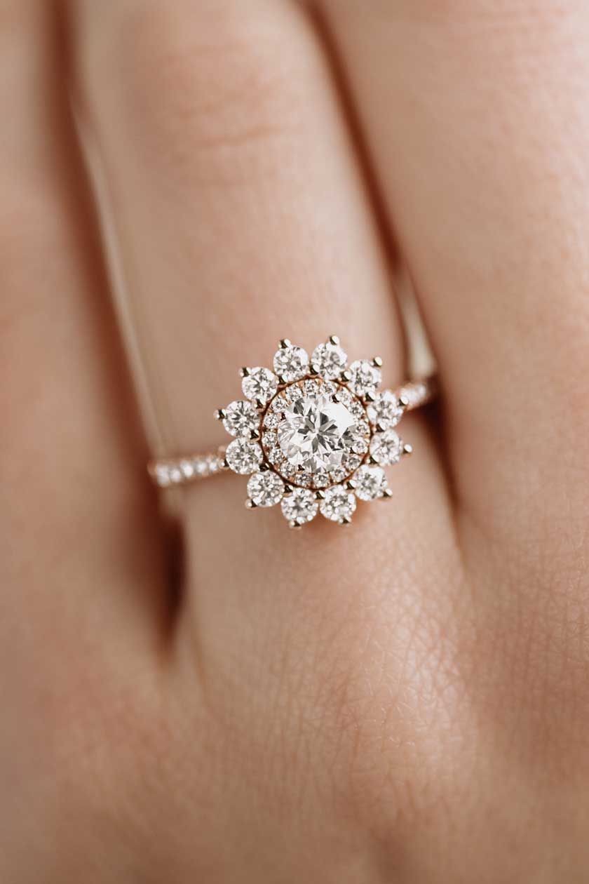 Bague Lefkos 5 mm Pavée 2
