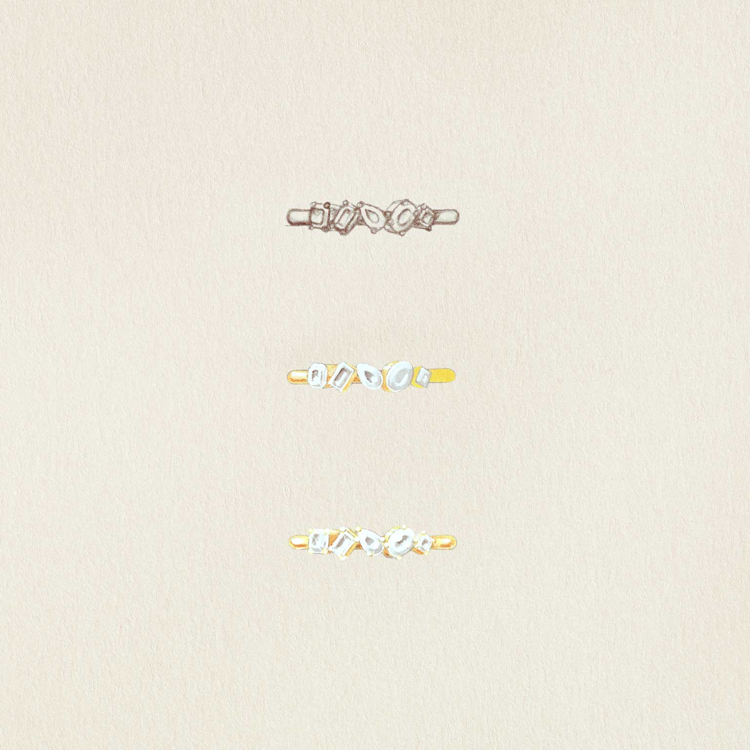 Bague Primavera gouache