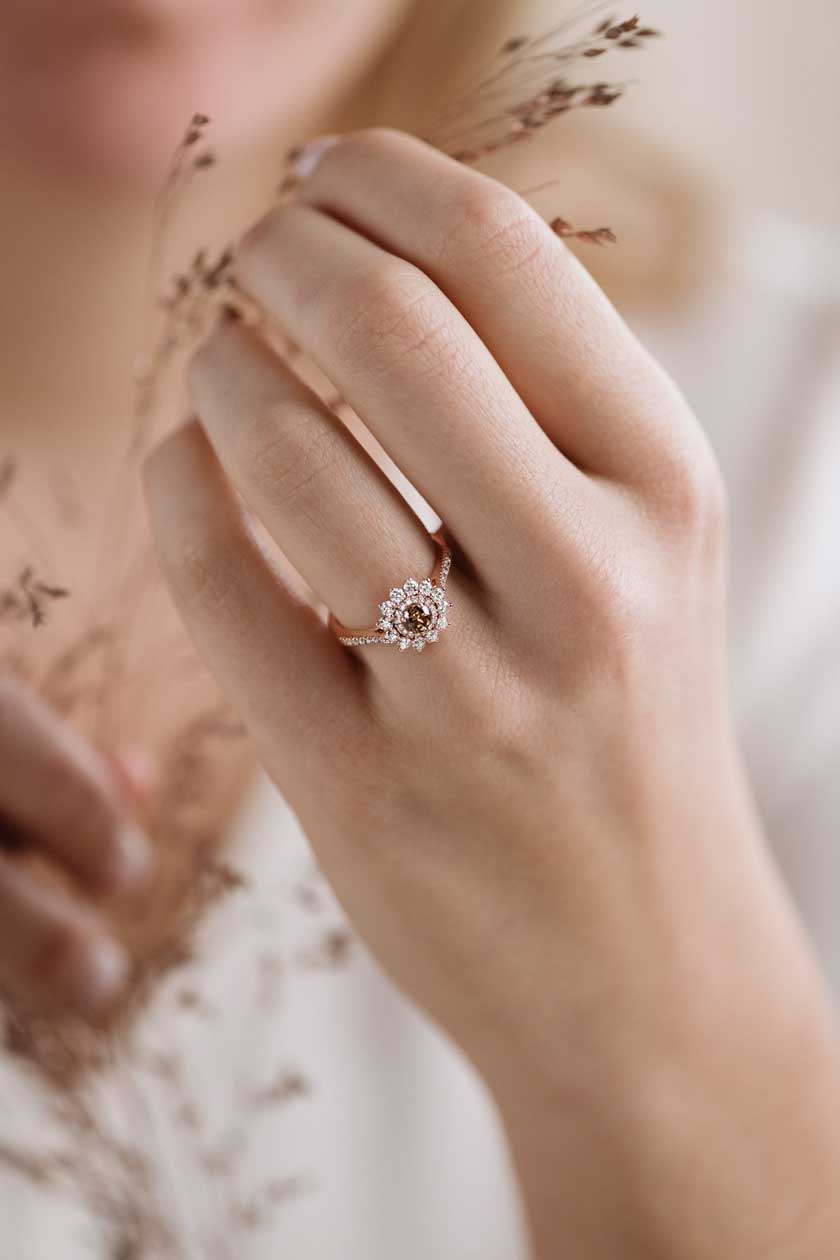 Bague Lefkos 4 mm Pavée 3