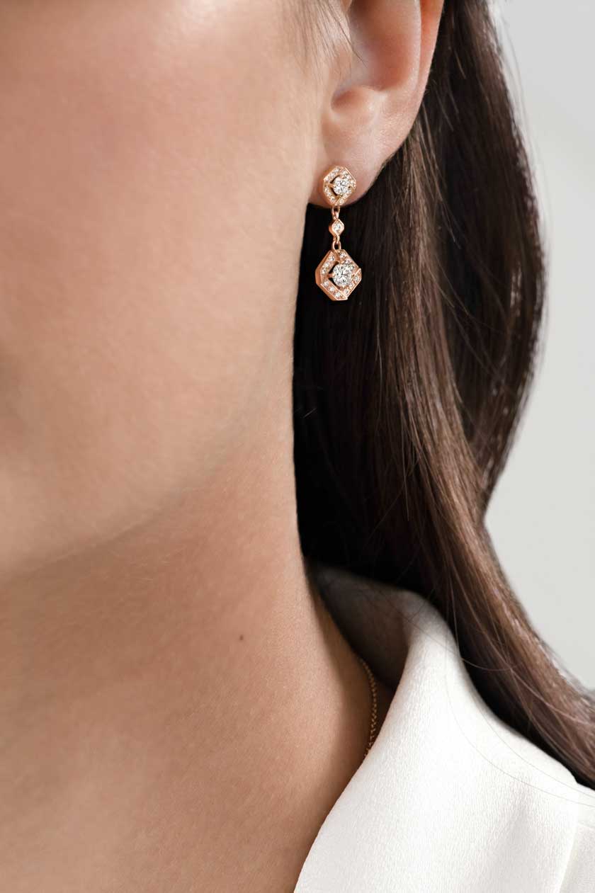 Boucles d'oreilles Plissage 3