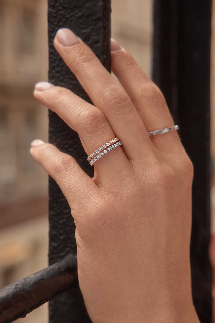 Bague MET Duo Pavée 1