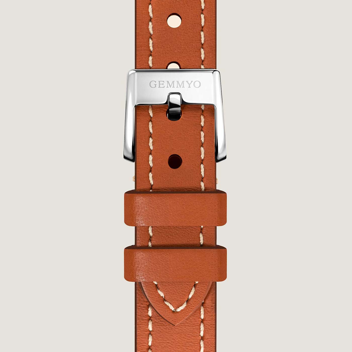 Bracelet Cuir naturel Acier Prima simple tour