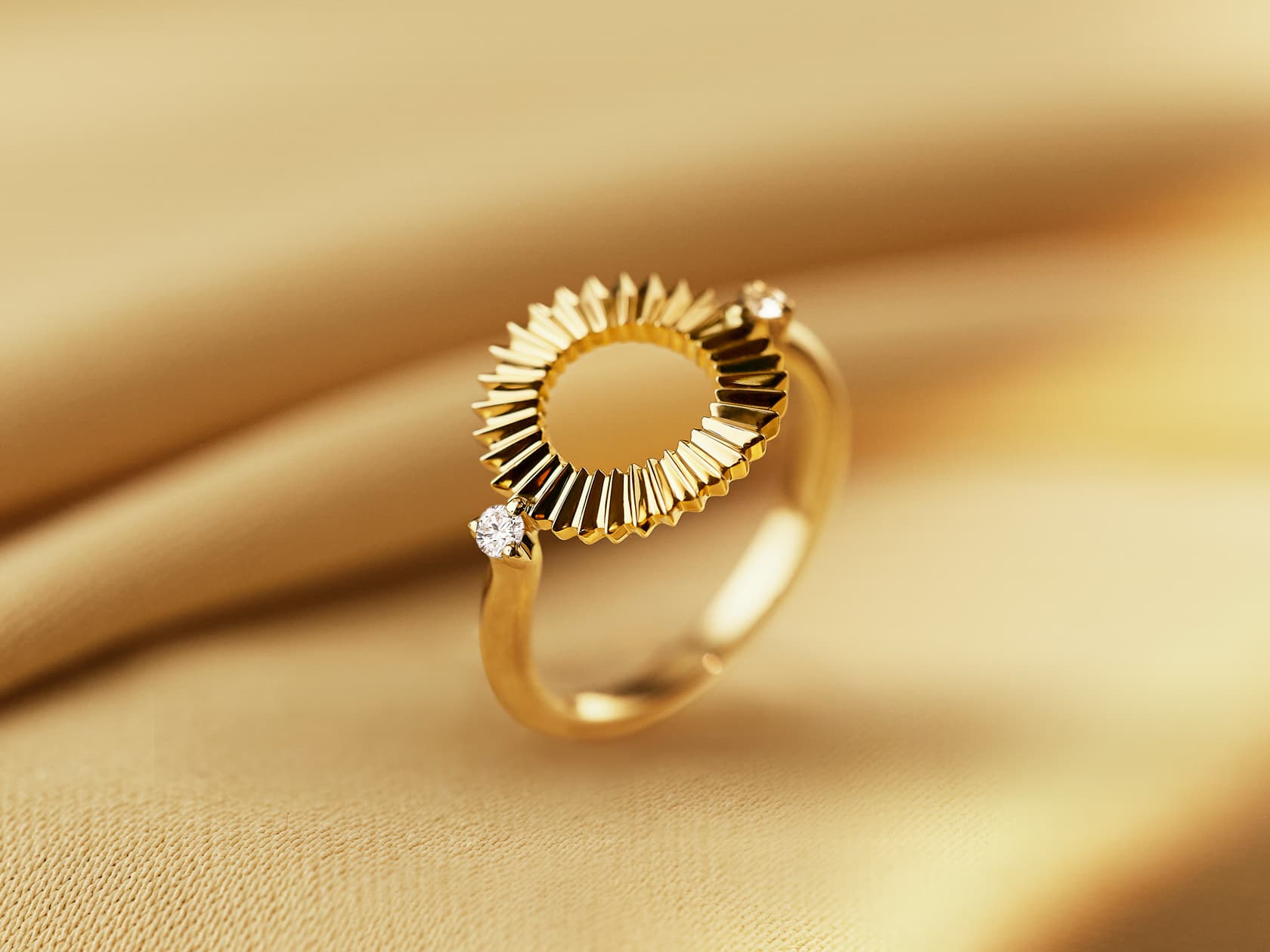 Bague Entaille Rayons