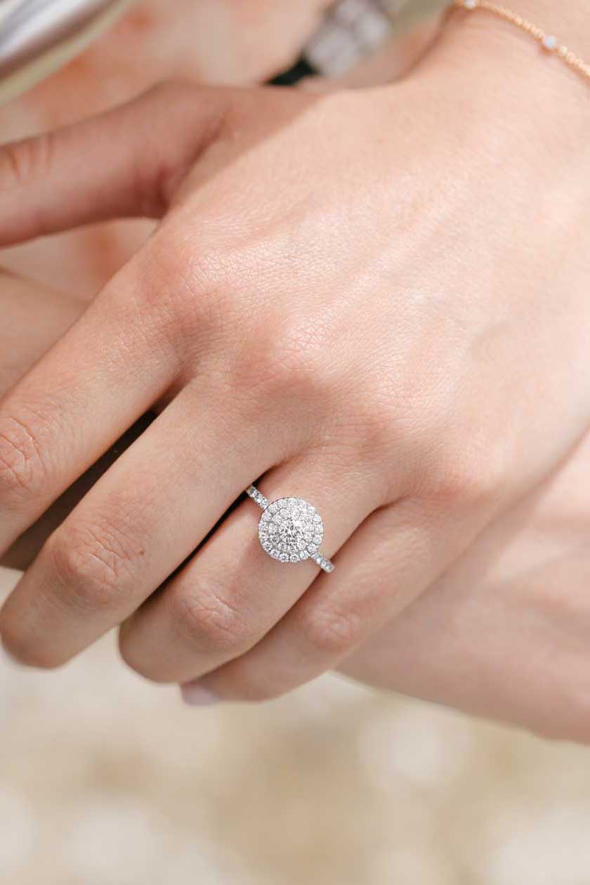 Bague Rétromantique Duo Pavée 1