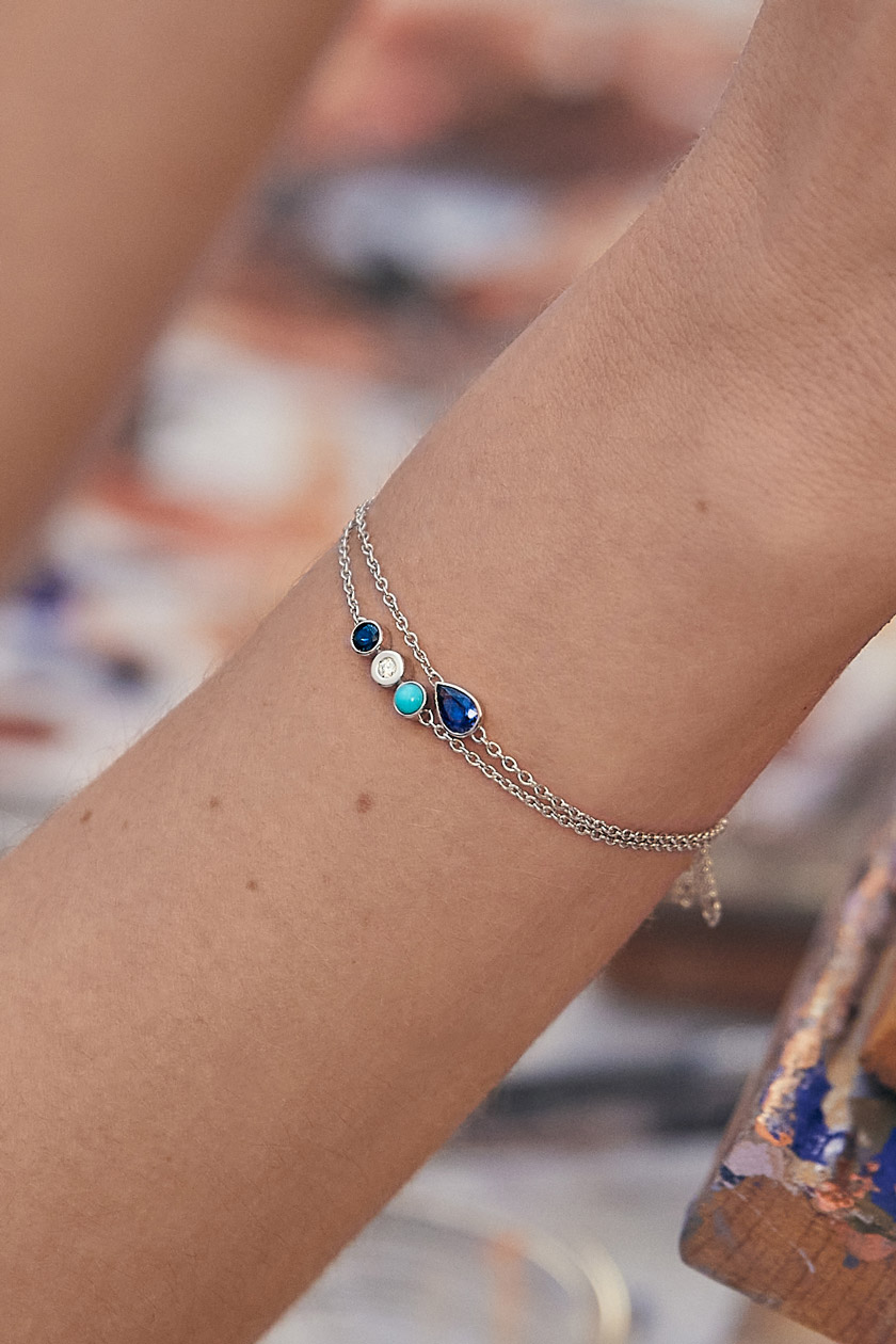 Bracelet Gemmyorama Trio Bleu 1