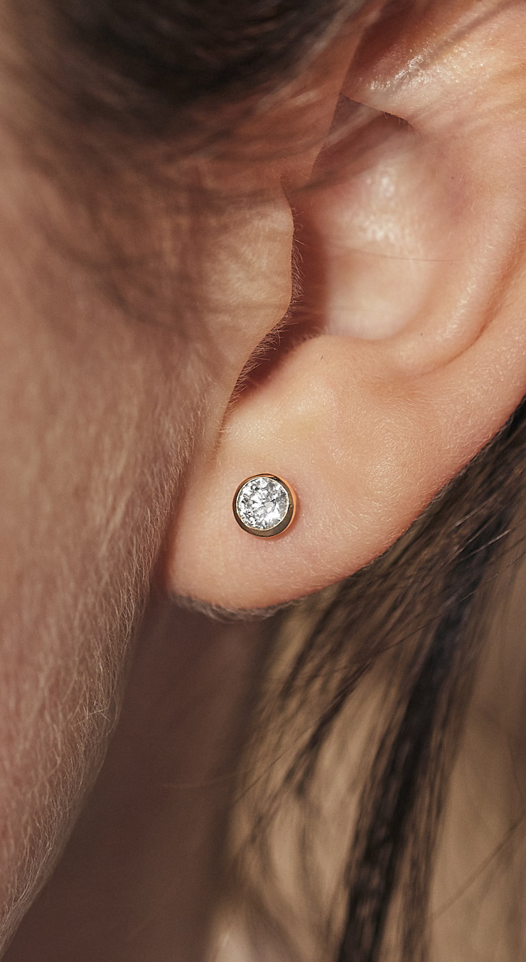 Boucles Gemmyorama Solo or rose Diamants