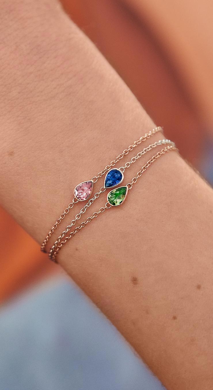 Bracelet Gemmyorama or blanc Saphir
