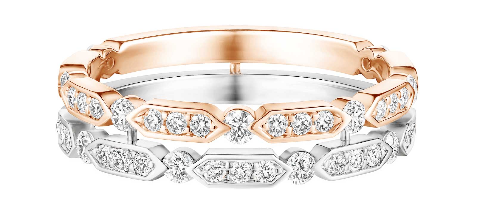 Bague MET Duo Pavée