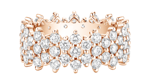 Bague Paris 1901 XL Or rose Diamant