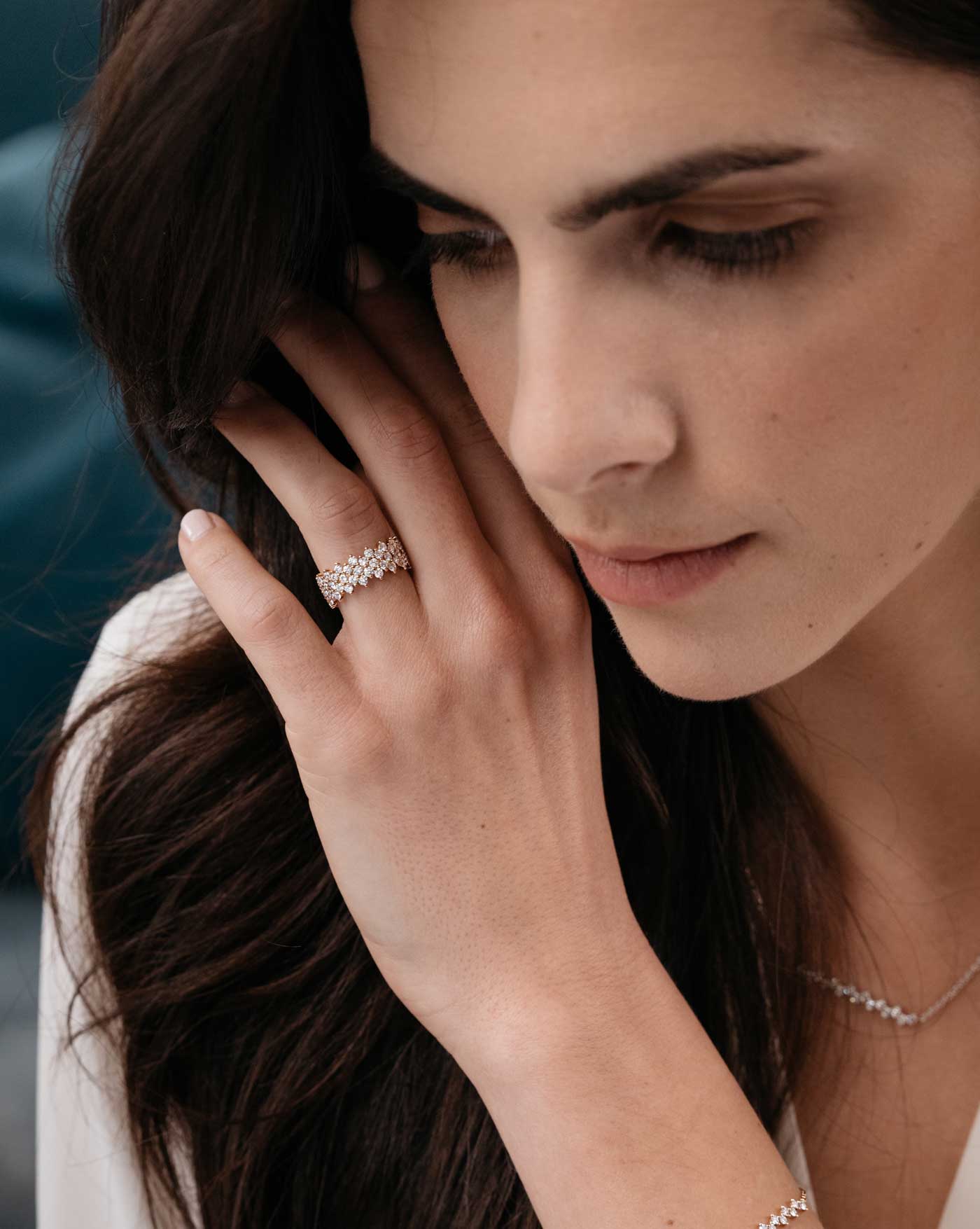 Bague Paris 1901 XL Or rose Diamants
