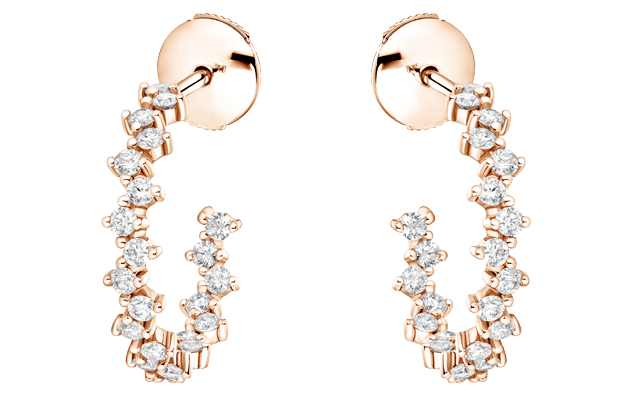 Boucles Paris 1901 M Or rose Diamants
