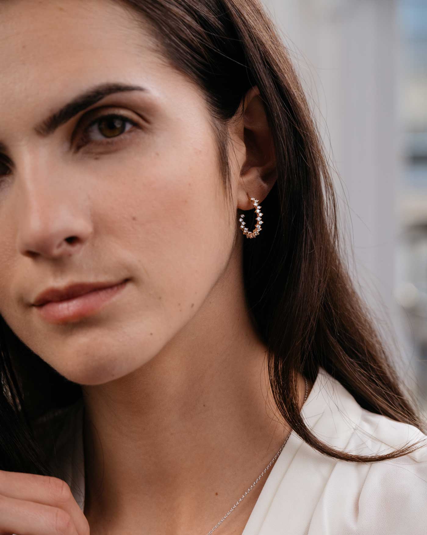 Boucles Paris 1901 M Or rose Diamants