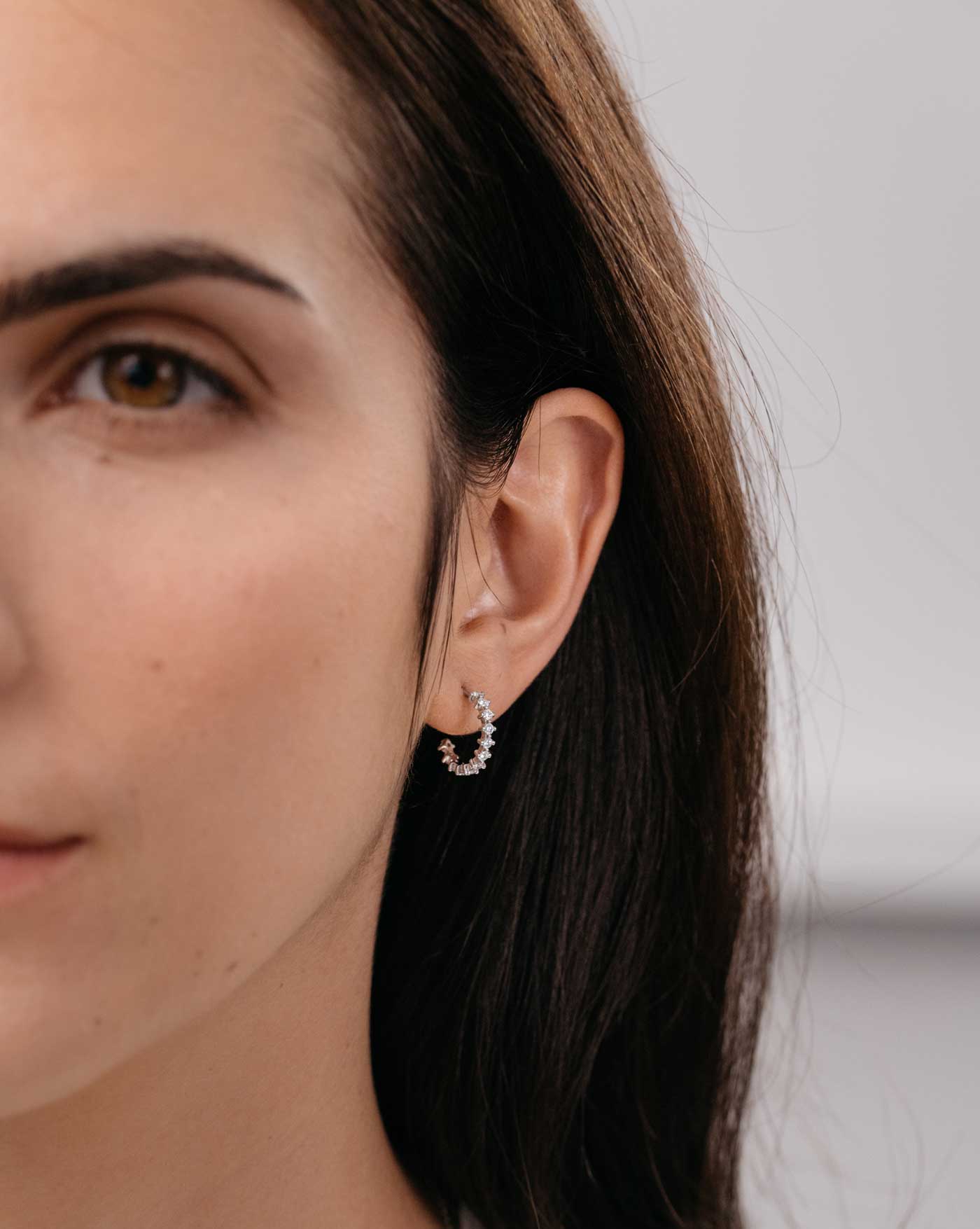 Boucles Paris 1901 XS Or blanc Diamants