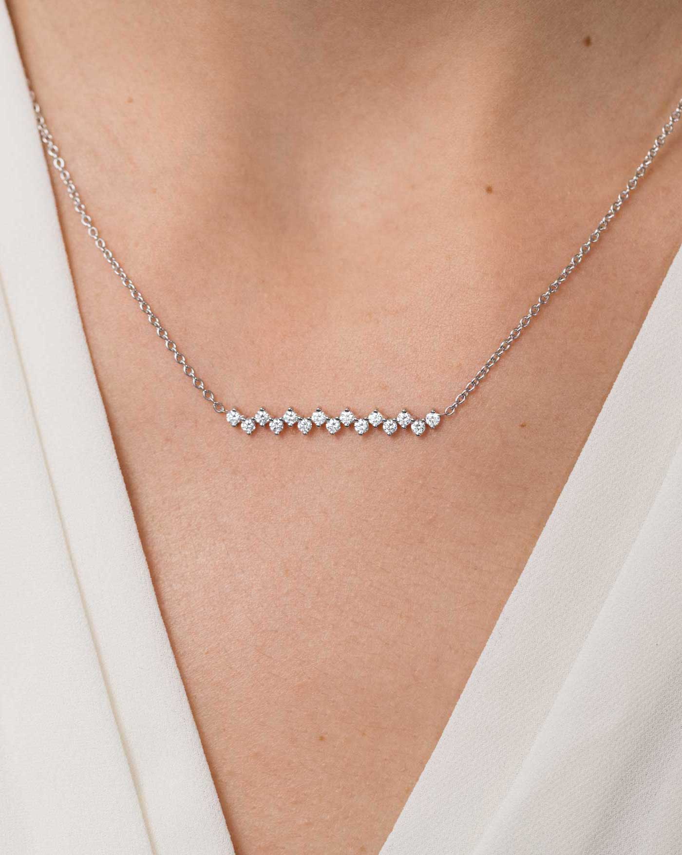 Pendentif Paris 1901 Or blanc Diamants