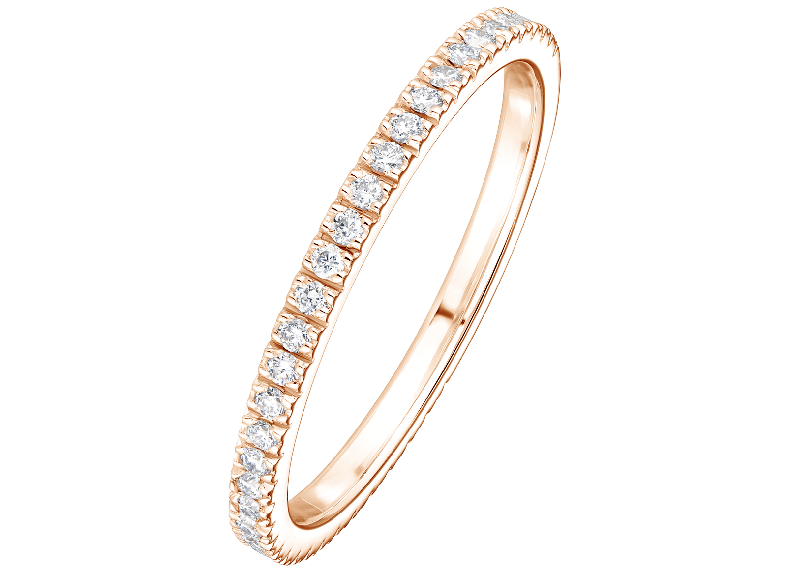 Alliance Rétromantique Or rose Diamants