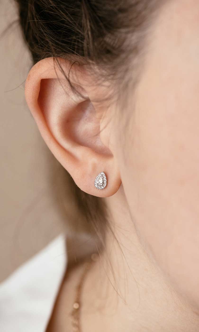 Boucles Baby Rétromantique Poires Pavées