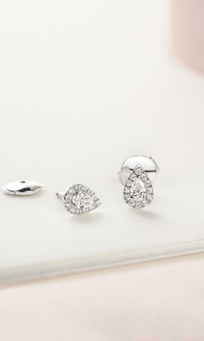 Boucles Baby Rétromantique Poires Pavées