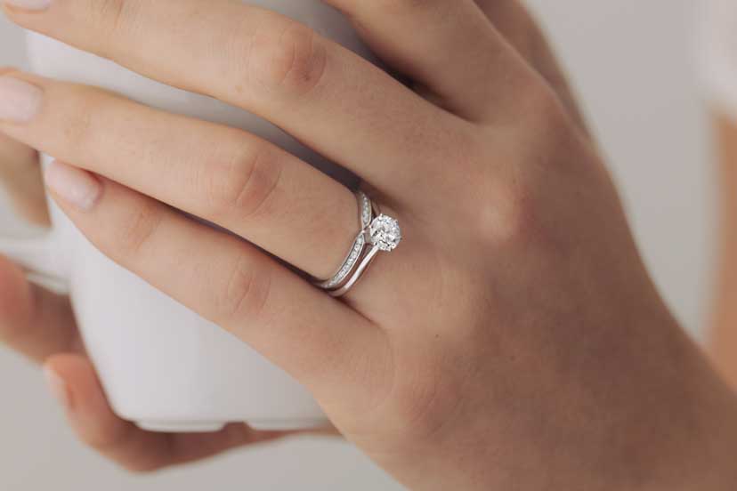 Alliance et Bague de Fiançailles Lady