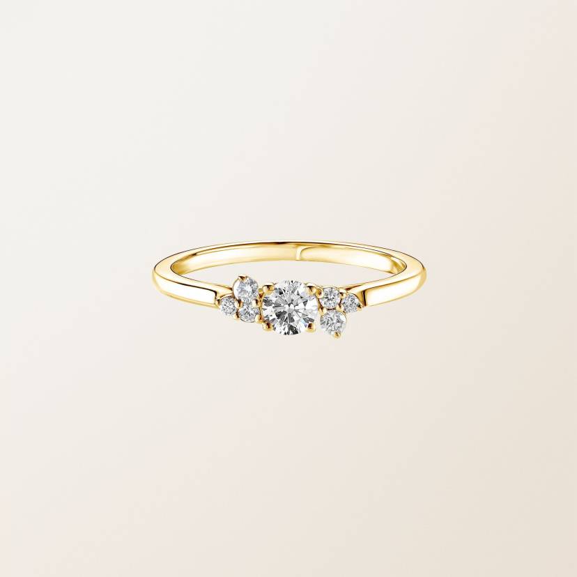 リング 18金イエローゴールド ダイヤモンド Baby EverBloom
