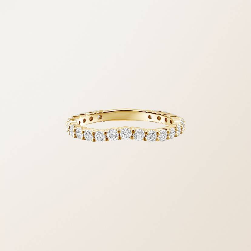 リング 18金イエローゴールド ダイヤモンド Pénélope Courbée