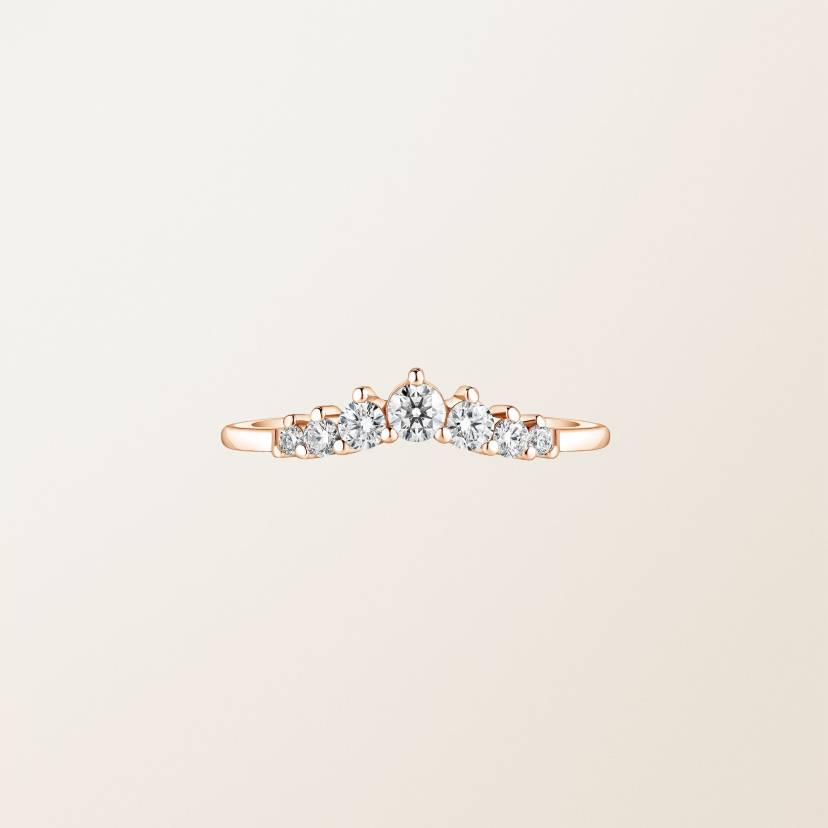 リング 18金ピンクゴールド ダイヤモンド Sablon