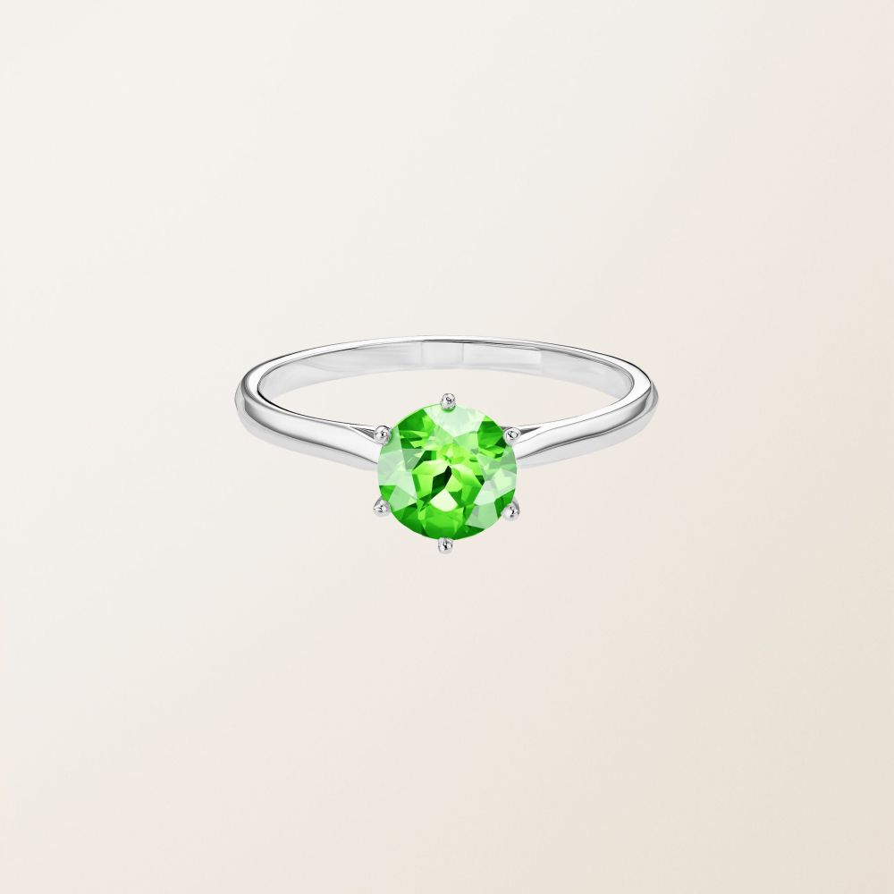 Ring White gold Tsavorite Lady 2