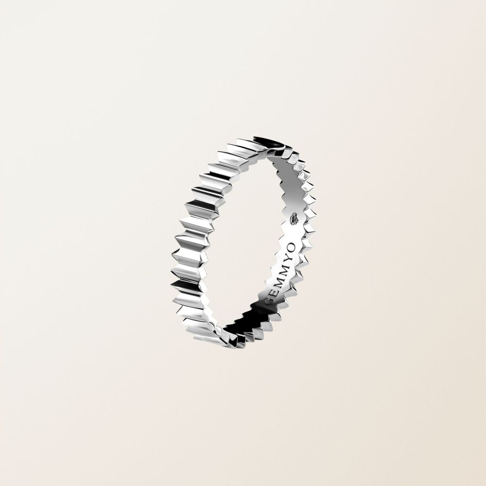 Bague Or blanc Entaille S 2