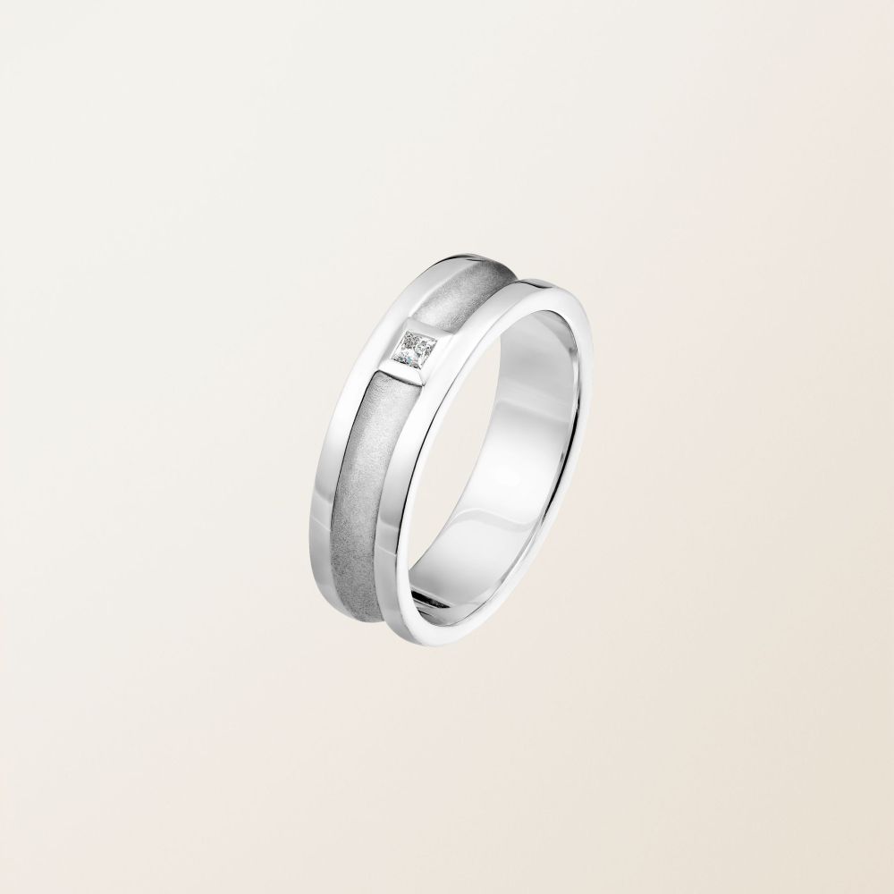 Ring Platinum Diamond Minotaure 2