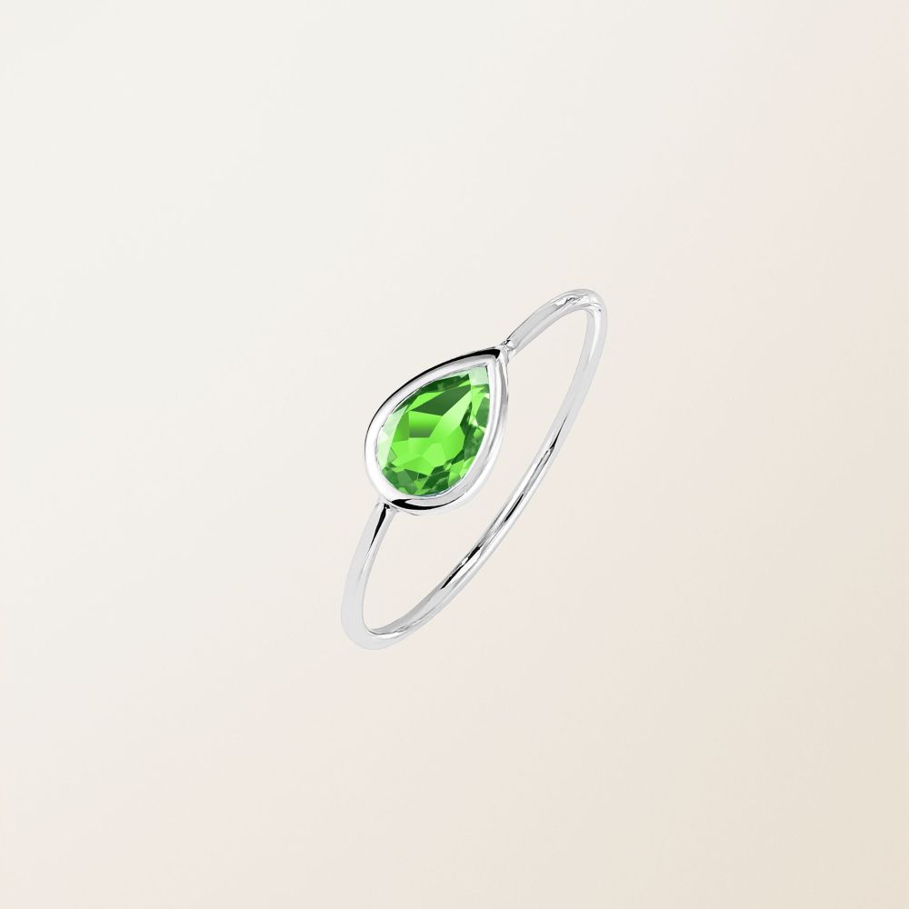 Ring White gold Tsavorite Gemmyorama 2