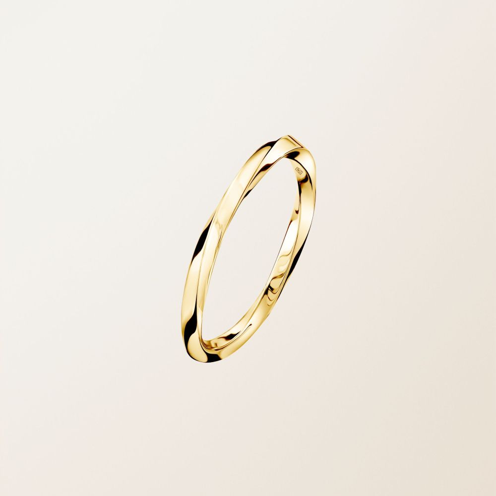 Bague Or jaune Mathurins 2 mm 2