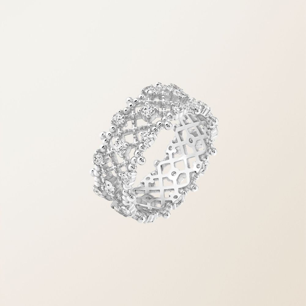 Bague Or blanc Diamant Little RétroMilano Prima 2