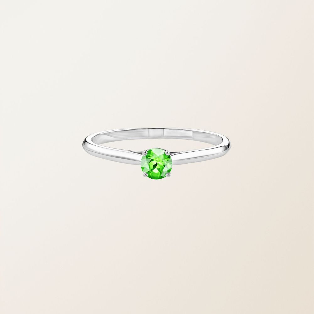 Ring White gold Tsavorite Baby Lady 2