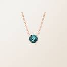 Pendant Rose gold Teal Sapphire Lady XL 1