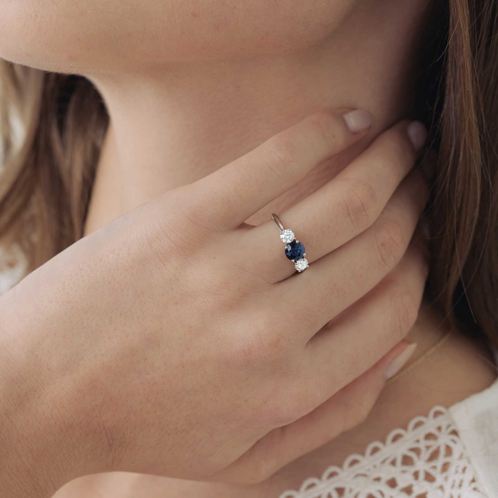 Ring White gold Tsavorite Lady Duo 4