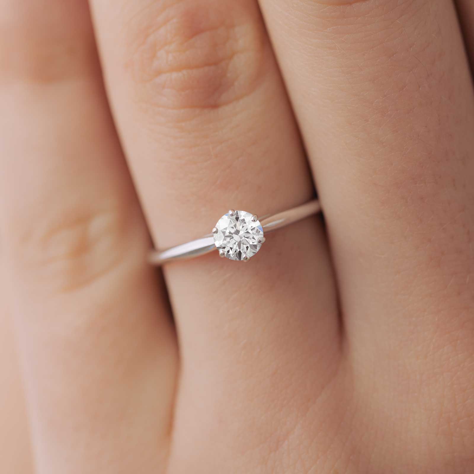 リング ホワイトゴールド アクアマリン Little Lady 3