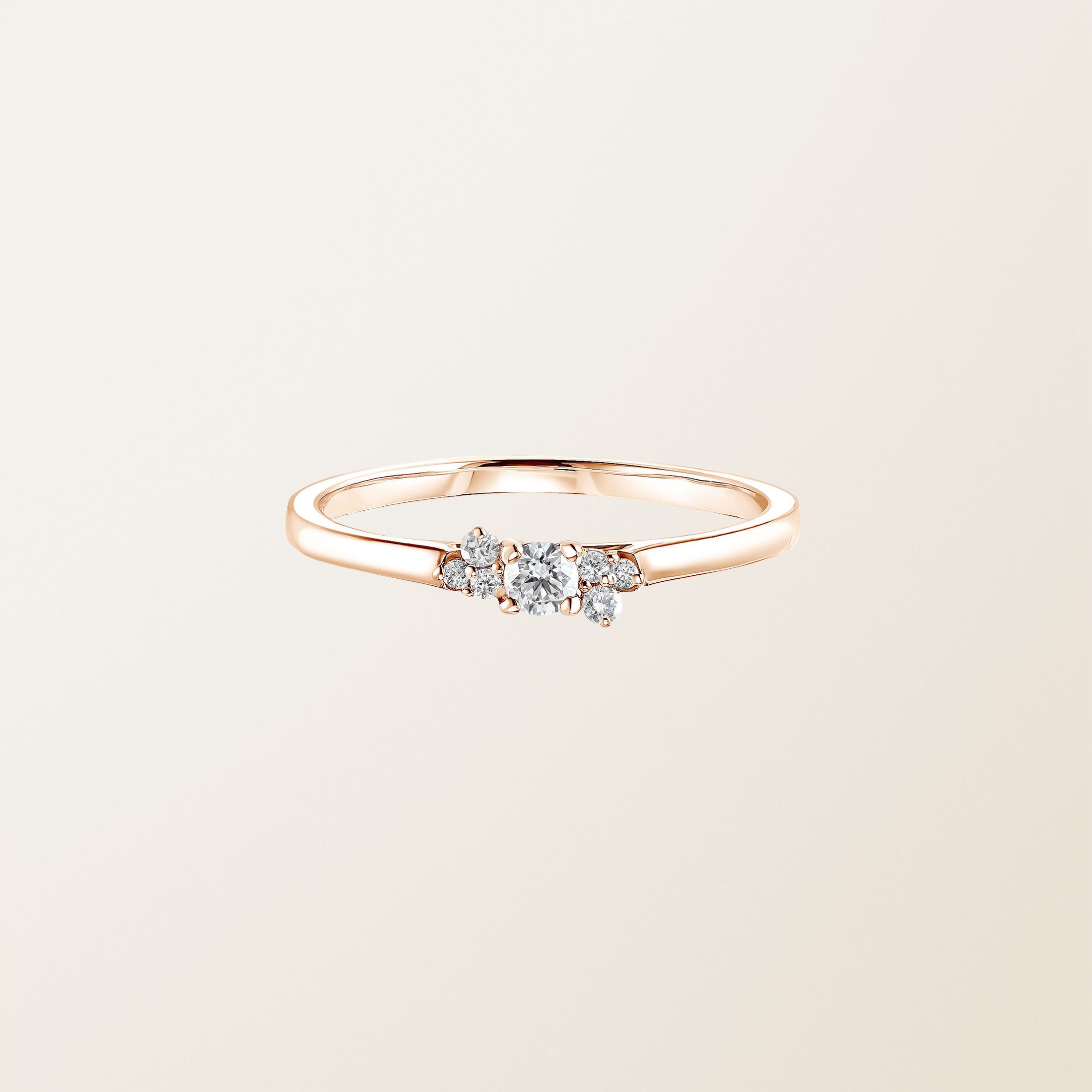 Bague Or rose 18 cts Diamant Mini EverBloom
