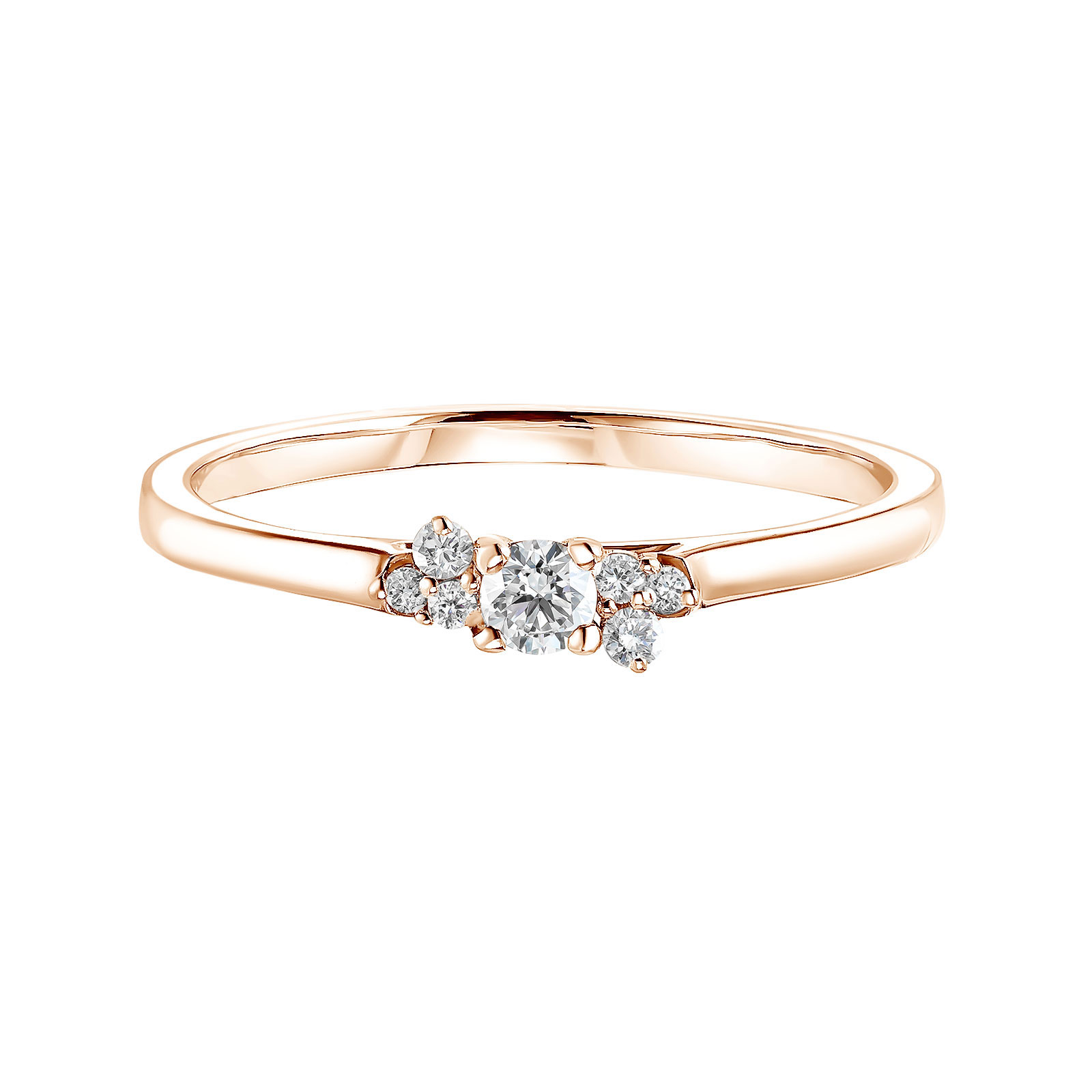 Bague Or rose Diamant Mini EverBloom 1