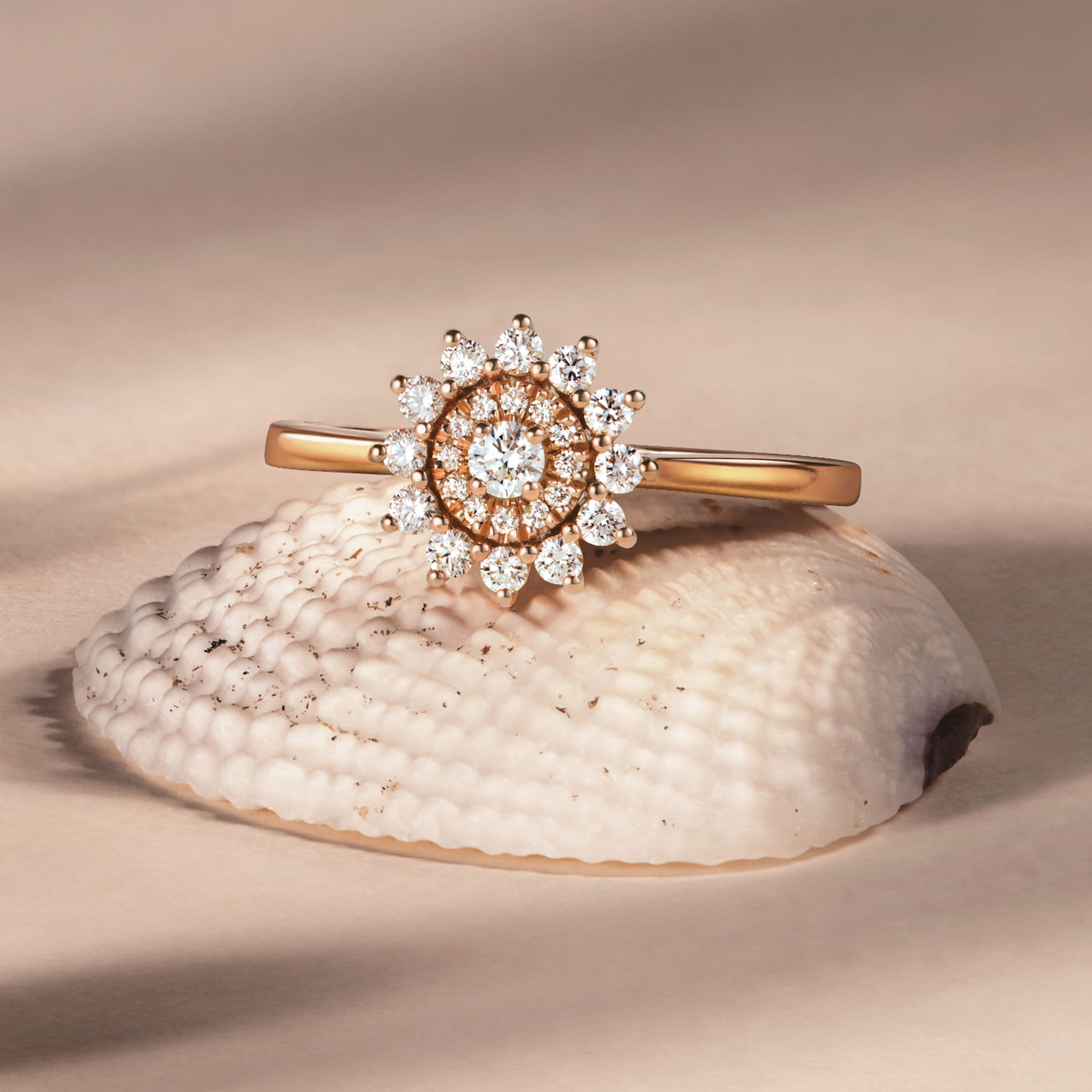 Bague Or jaune Diamant Mini Lefkos 5