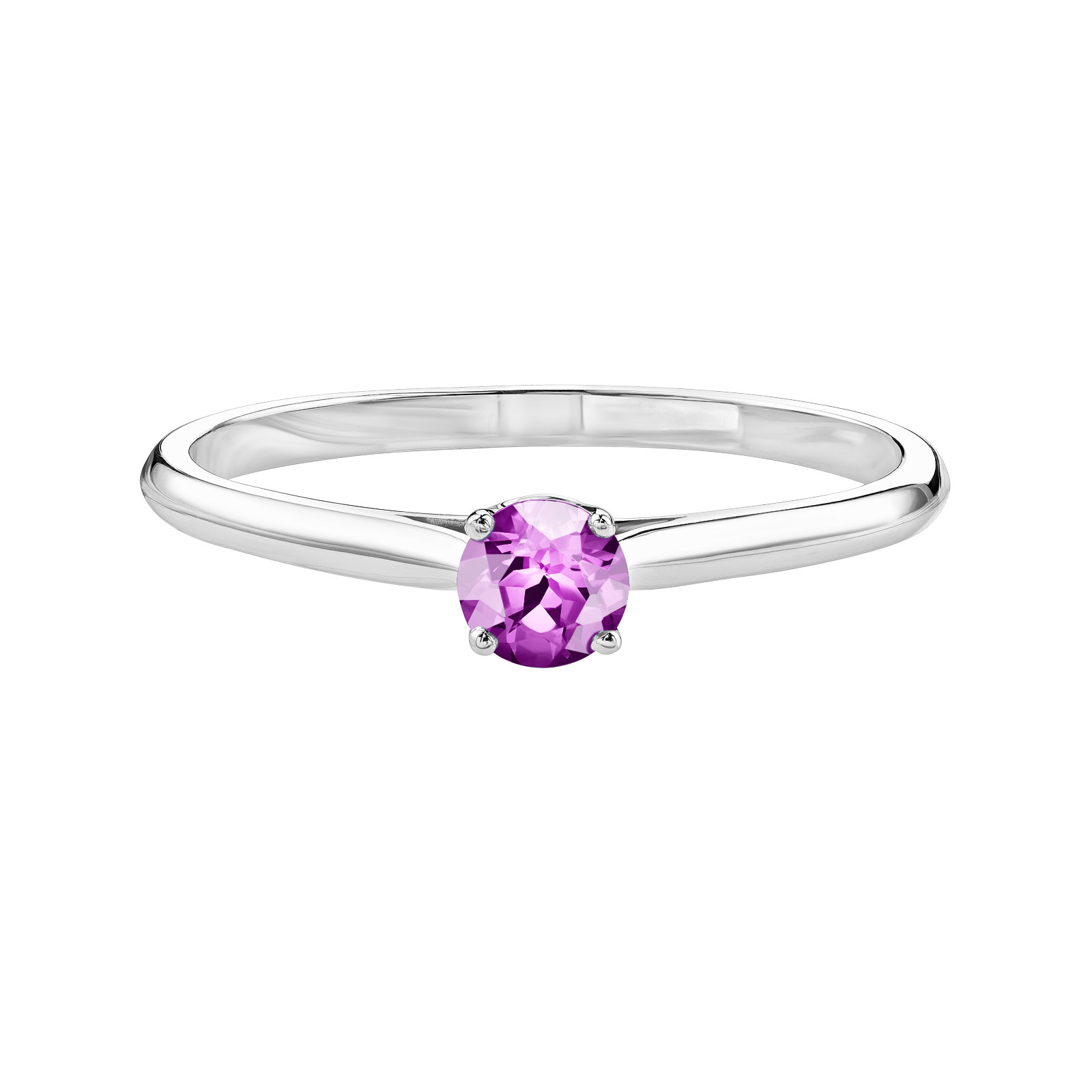 Bague Or blanc Améthyste Baby Lady 1