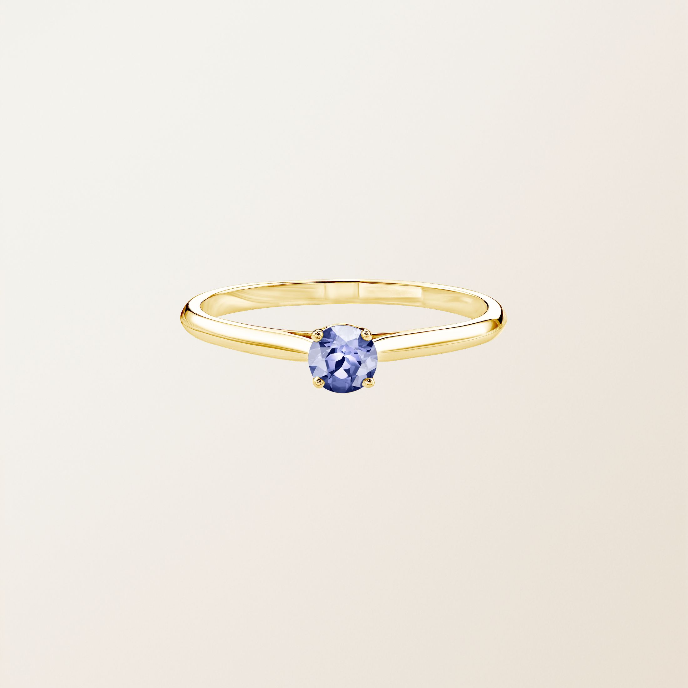 Bague Or jaune 18 cts Tanzanite Baby Lady