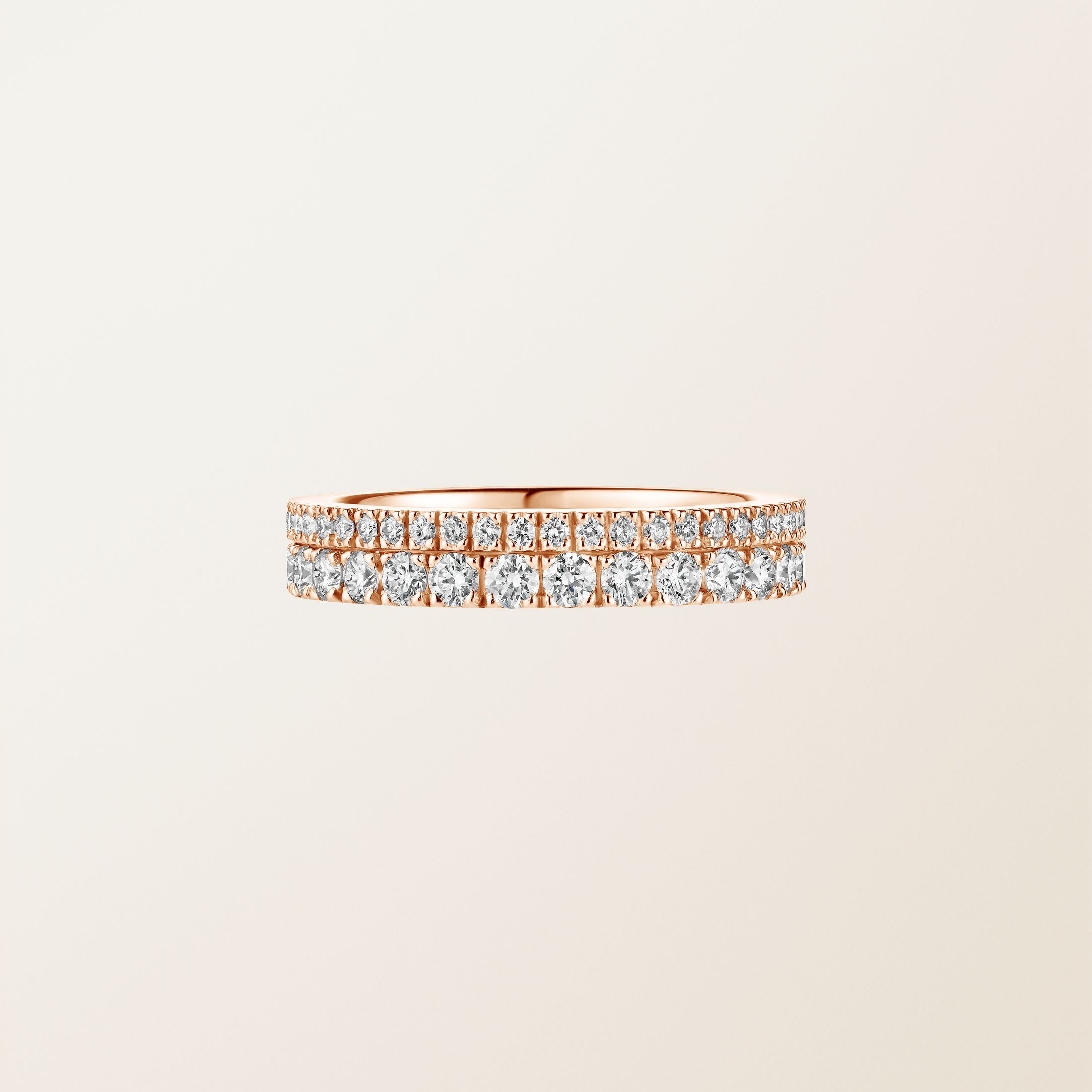 Duo Pavée Rose Gold Diamond