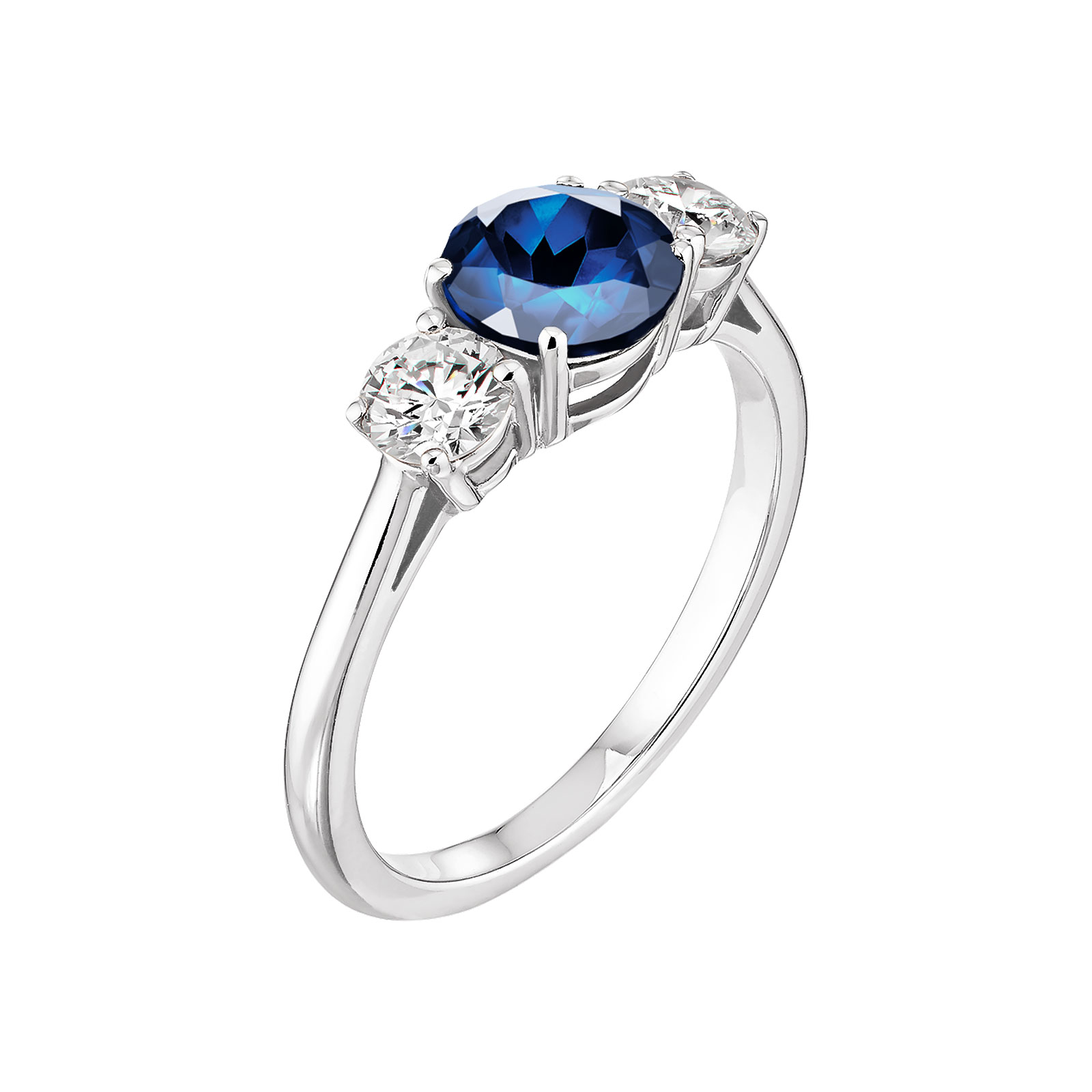Bague Platine Saphir Lady Duo 1
