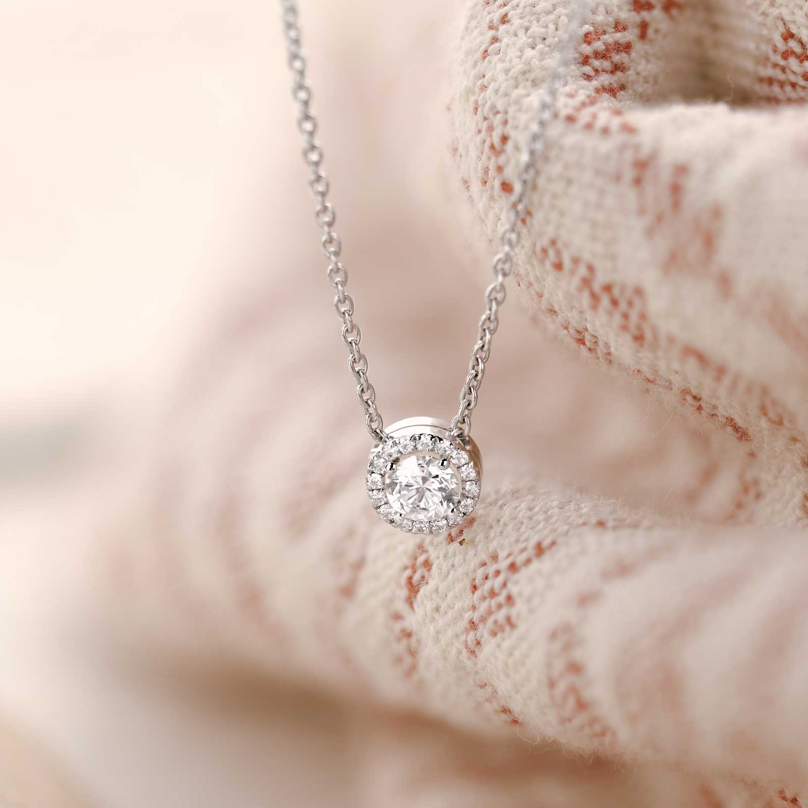 Pendentif Or rose Saphir Vert et diamants Rétromantique S 5