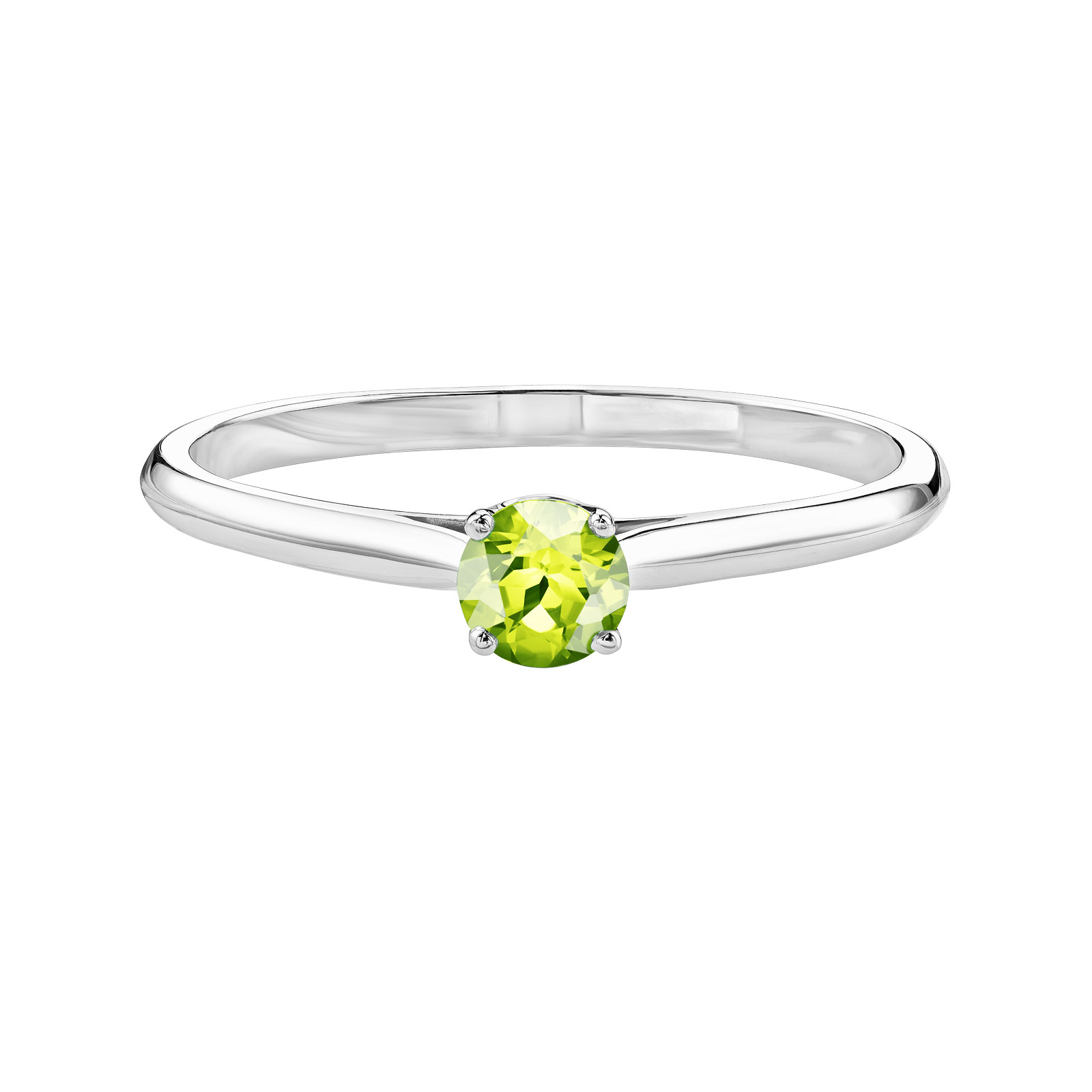 Bague Platine Péridot Baby Lady 1