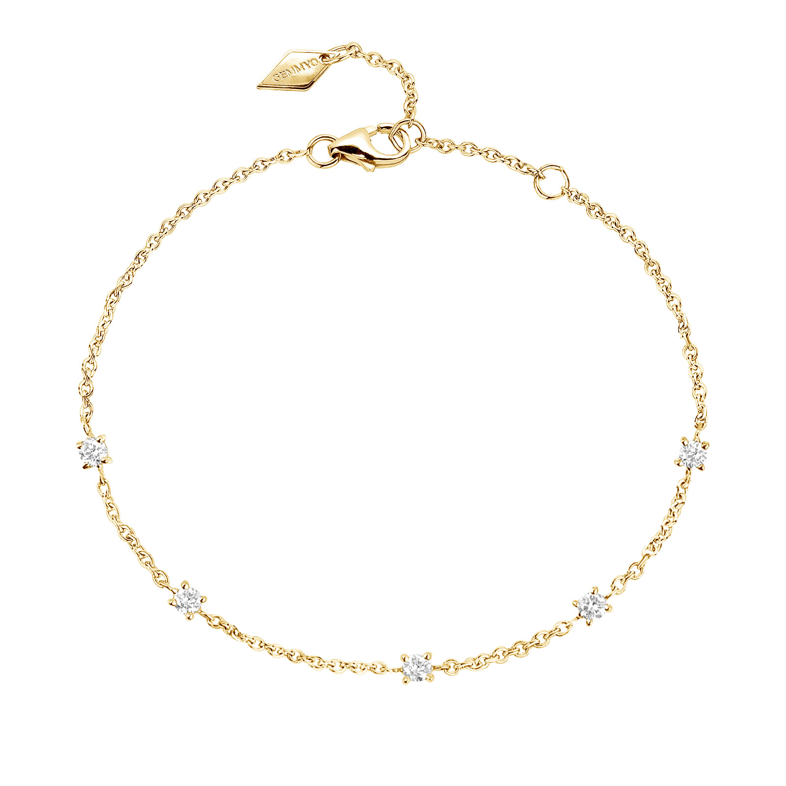 Bracelet Or jaune Diamant Lady Alta 1