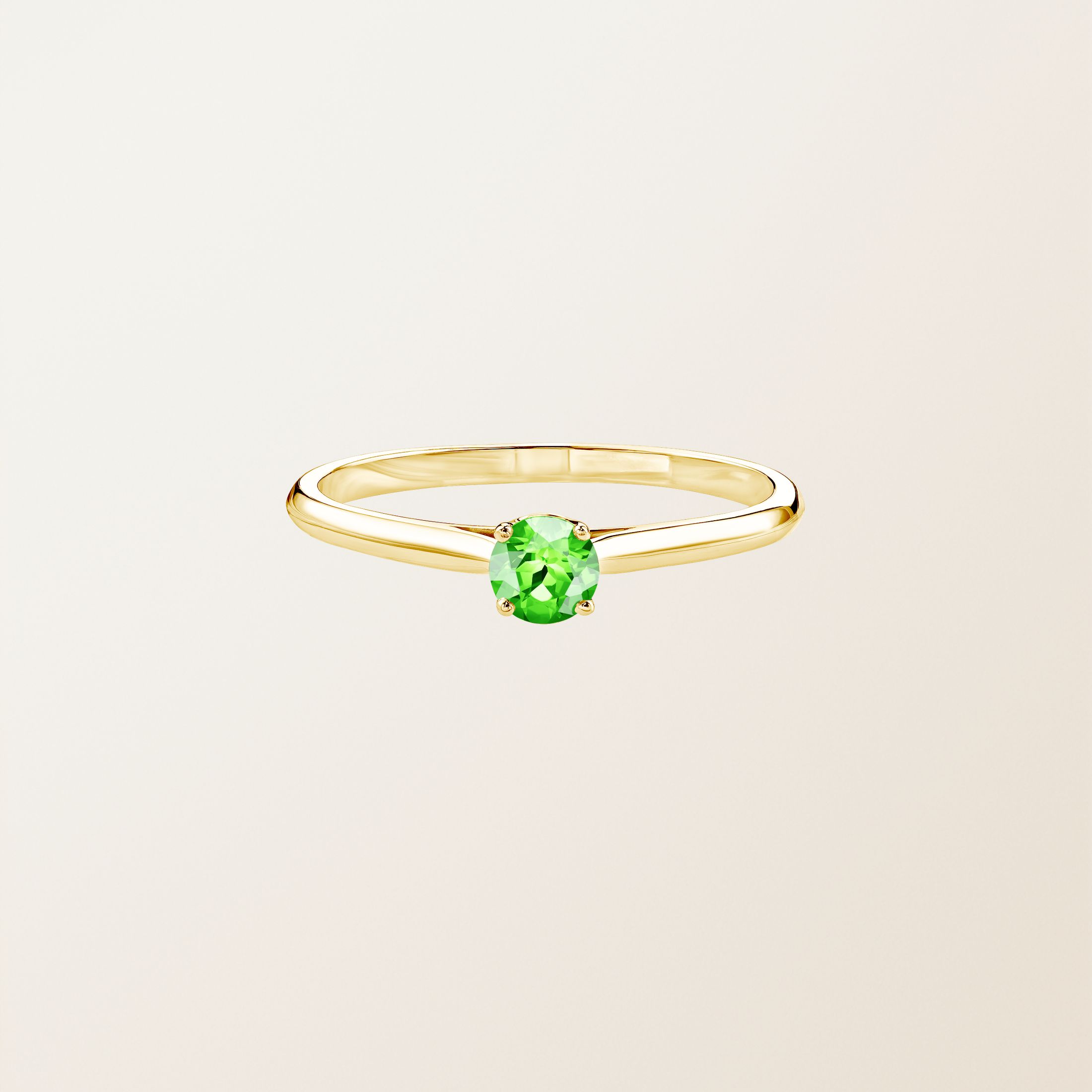 Bague Or jaune 18 cts Tsavorite Baby Lady